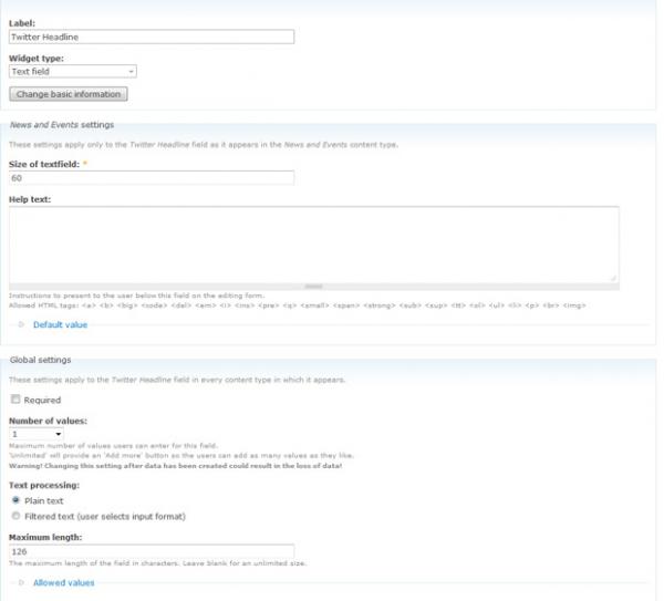 Custom Tweet field