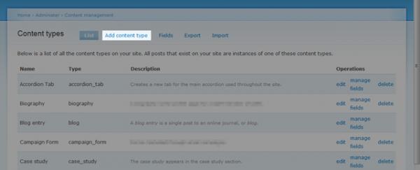 Drupal 6 Add Content Type