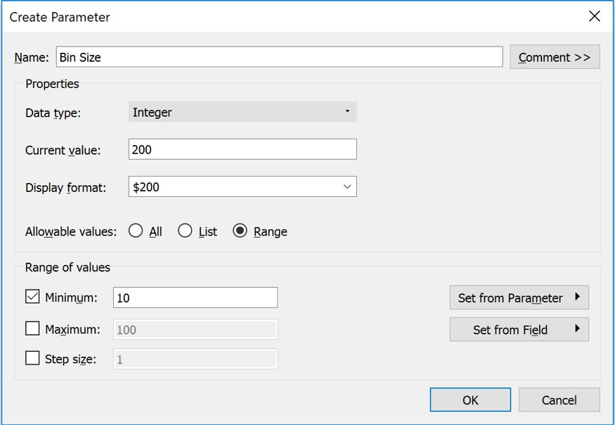 Creating Bins and Histograms in Tableau