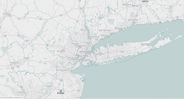 Figure 5: Place Names, Area Code labels and names.