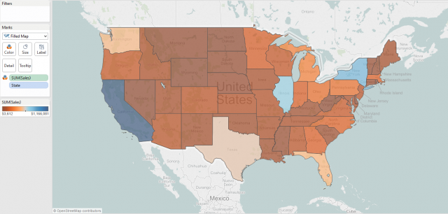 Figure 6: Filled Map.
