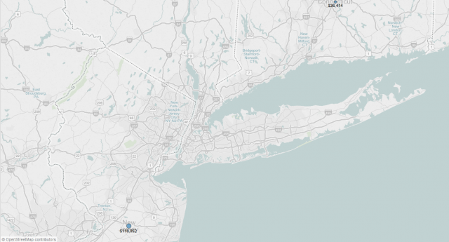 Figure 4: Streets and Highways, US Metro Areas & Labels.
