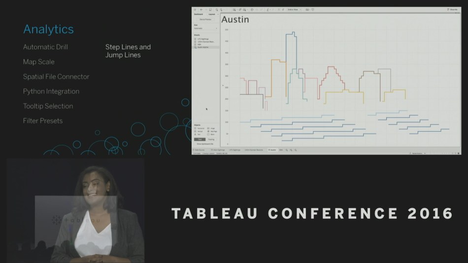 Tableau Conference 2016 - Devs on Stage -Step and Jump Lines