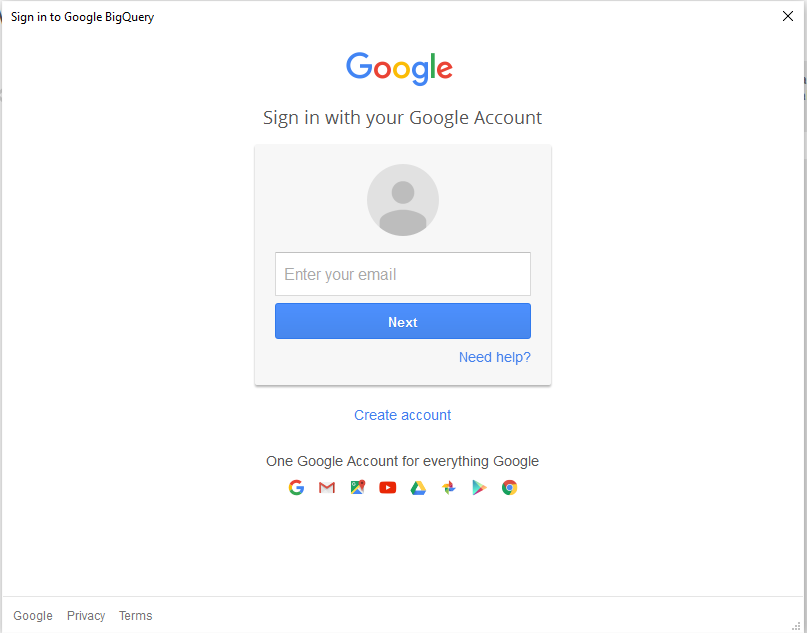Google BigQuery Instructions