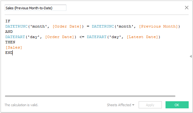 Sales (Previous Month-to-Date) calculation
