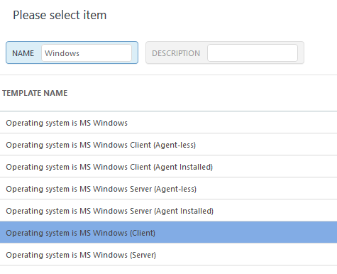 Operating system is MS Windows (Client)