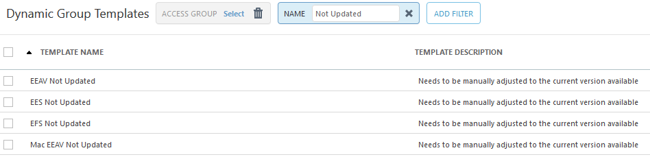 ESET Dynamic Group Templates