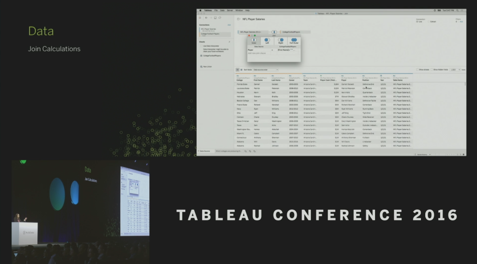 Tableau Conference 2016 - Devs on Stage - Join on Calculation