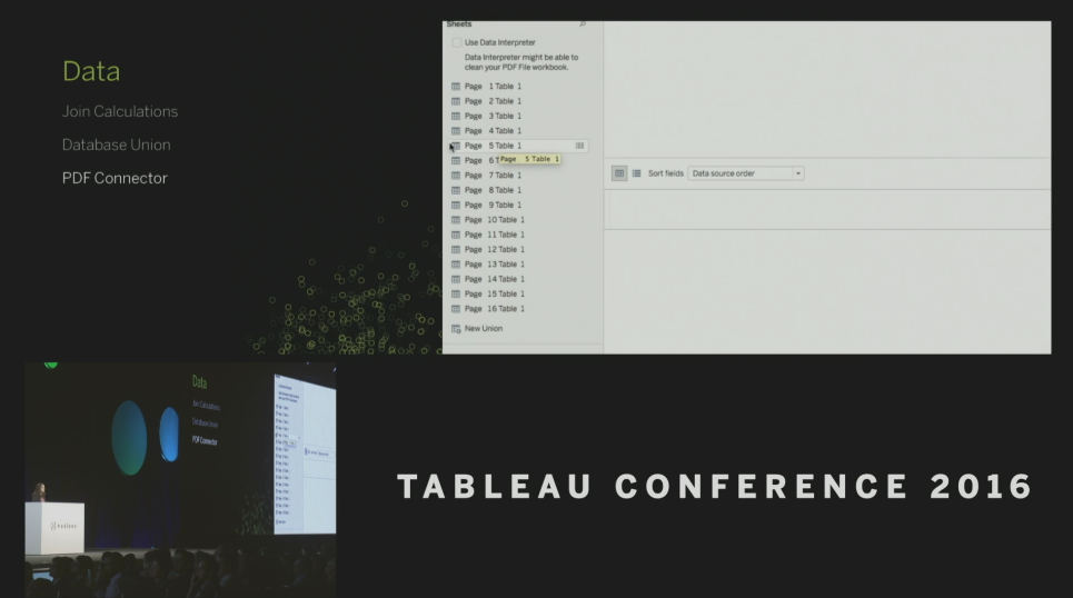 Tableau Conference 2016 - Devs on Stage - PDF Connector