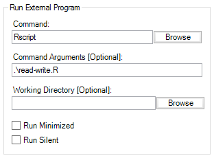 Alteryx: Run External Program