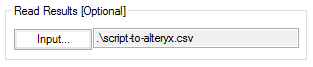 Alteryx: Read Results