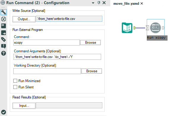 Alteryx: Run Command