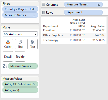 LOD calcualtion at work