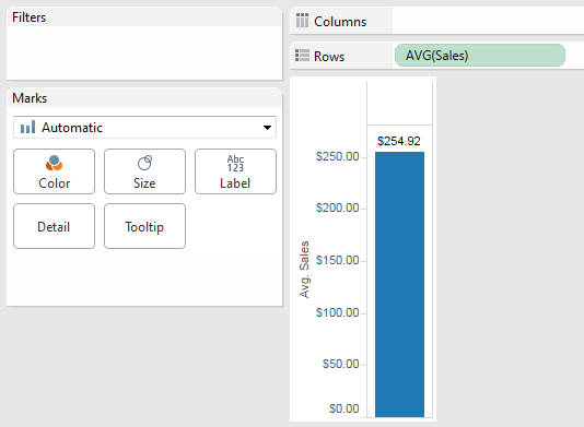AVG(Sales) in Tableau