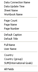 Insert menu