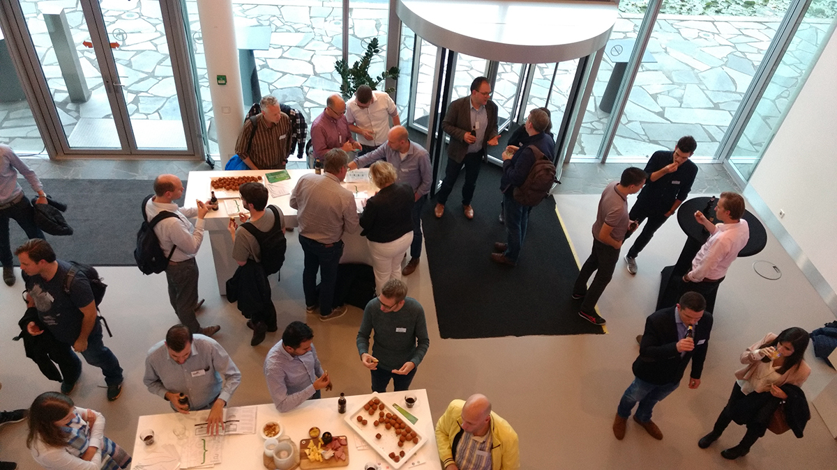 Networking and snacks at a TUG meeting
