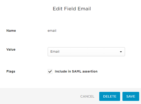 Include in SAML assertion