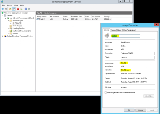 File -> Open” src=”/wp-content/uploads/sites/default/files/blog-content/trey29.png” /></p>
<p>If you are somewhere besides the US, you should change all the items in <strong>x86_Microsoft-Windows-International-CoreWinPE__neutral</strong> and its subcomponents to your region.</p>
<p>Now, we have to tell this unattended file where to find the install image we want. You can get this information over at the WDS server. Expand <strong>install images</strong>. Expand your <strong>ThinPC</strong> <strong>group</strong>. Right-click on your image and select <strong>Properties</strong>.</p>
<p><img decoding=