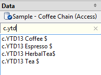 Find all the YTD calculated fields; search