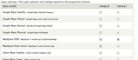 Setting the OpenLayers default base layer.