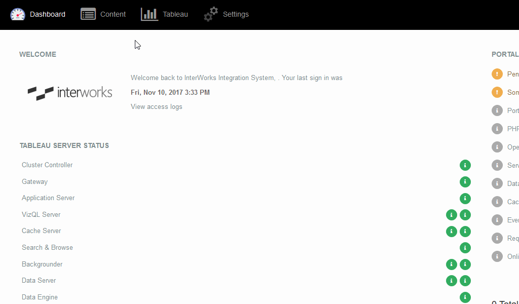 Embedded analytics Portals for Tableau