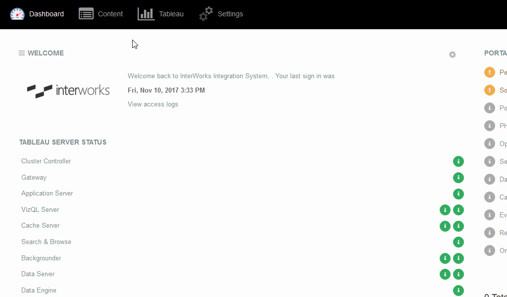 Embedded analytics Portals for Tableau